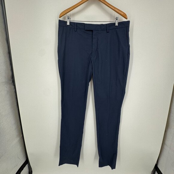 Polo Ralph Lauren Mens Slim Fit Navy Dress Pants 36x34 Cotton Lightweight Summer - Picture 3 of 8